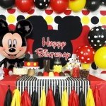 Фолиев надпис Happy Birthday в червен цвят