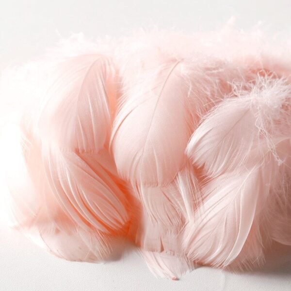 розови пъдартита с пера, украса за парти, декорация за събития, Party Deluxe, елегантна парти украса, пастелни цветове, специални събития, празнична декорация, оригинални парти аксесоари, украса за рожден ден, събитийна декорация.