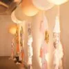 Balloons party decorations for birthday event | нежни интериорни украси с балони и цветни ленти | Светлина и цветове от сватбени украси с балони, пердета и гирлянди за специални събития | relevance.