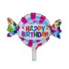 Балон за рожден ден с надпис "Щастливо рожден ден", цветен и весел, подходящ за тематични партита и празненства, декорация за рожден ден, Party Deluxe.