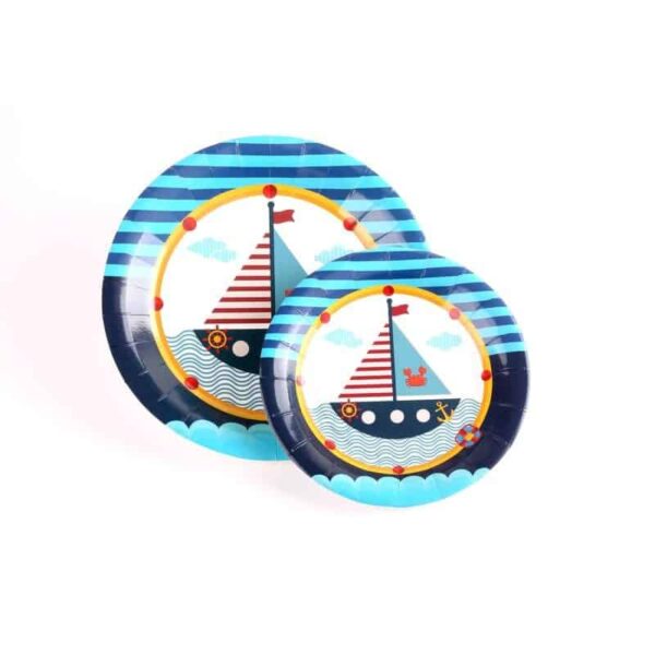 цветни балони с морска тематика за детска парти, плато за рожден ден, морски кораб, празнична украса, Party Deluxe.