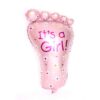 Розов балон с надпис "It's a Girl!" за бебешки кръщения и празненства, момичешки десертни украси за бебешки вълнуващи събития и рожденни дни.