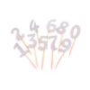честитки за рожден ден с цифри за торта, храни и напитки, празнична украса, балаمینски аксесоар, цветни цифри за парти, рожден ден брой, тортени украси, Party Deluxe.