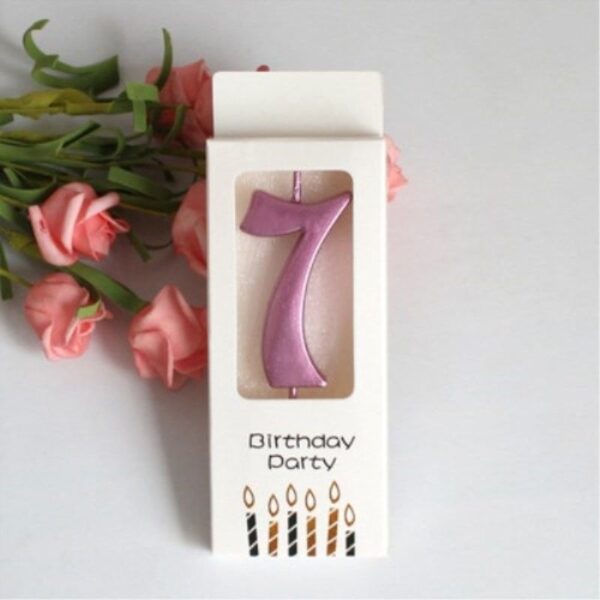 37 Булка за рожден ден, светещ номер 7, декоративна свещ за тортa, празнична украса, рожден ден, парти украса, Birthday Party, свещ за торта, светлинна украса за събития, празнична атмосфера, Party Deluxe.