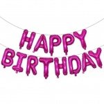 Фолиев надпис Happy Birthday в различни цветове