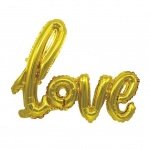 Красив златен фолиев надпис LOVE