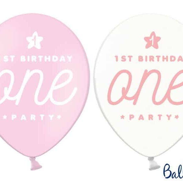 1. Целеви балони за първи рожден ден, подходящи за детски партита и празненства, с ярки цветове и тематичен дизайн.
