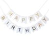 Цветна рожденическа гирлянда с букви за парти, перфектна за украса на рожден ден, парти, и събития. Изработена от висококачествени материали, добавя радост и празнична атмосфера.