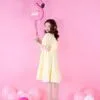 Pink надуваем балон с фламинго, детска рокля, весел празничен декор, Party Deluxe, детско парти, възрастен и дете, цветни балони, празнична атмосфера, рожден ден, украса за детско парти.
