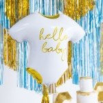 Красив фолиев балон  HELLO BABY с хелий
