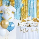 Красив фолиев балон  HELLO BABY с хелий