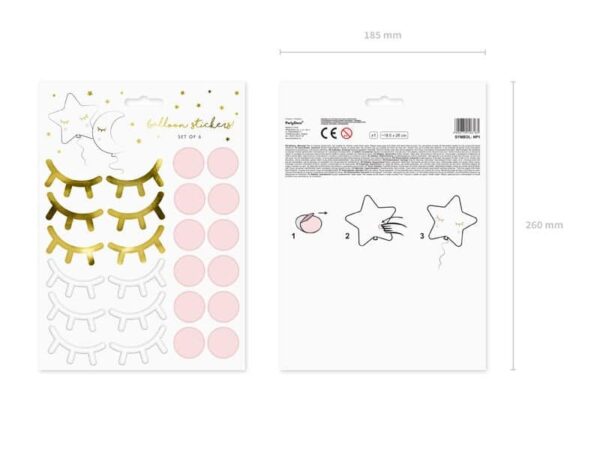 Златни лъжички за балонена украса, лепящи се за създаване на празнична атмосфера, перфектни за партита и специални събития. Лесни за използване и различни стилове за украса.