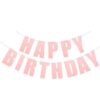 Развезна гирлянда с думите "Честит рожден ден" за партита и празненства, перфектна за украса.