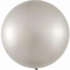 Метален балон за парти, сребърен, за декорации и събития, Party Deluxe.