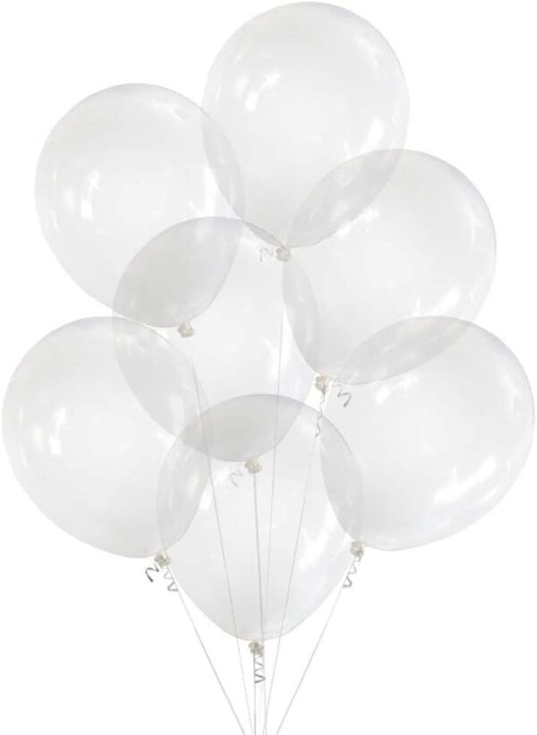 бели балони за парти и украса, подходящи за забавления и събития.