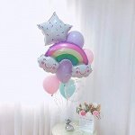 Красив фолиев балон розова дъга