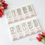 Сребърна ръкописна свещичка за рожден ден