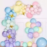 Латексови балони макарон в различни пастелни цветове 30 см с хелий