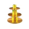 Златен декоративен торта за празници и събития, идеален за украса и шоу ефекти.