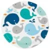 Морска тема за парти с цветни китове и риби, подходяща за детски празници и декорации за парти. Идеална за морска или океанска тематика, създавайки весела атмосфера за всички гости.