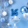 Шарени балони за рожден ден и празненство, украса с цифра 16, сърдечни и топки за парти, тематична декорация, Party Deluxe България.