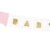 Рекламна украса за рожден ден с банери и букви „BАBY“. Тематична декорация за бебешки празник, подходяща за персонализирани събития и детски рождени дни. Идеална за създаване на весел и уютен атмосферен дизайн.