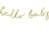 Рожденствено декориране за бебешки парти с надпис Hello Baby, подходящо за baby shower и кръщене.