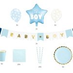 Красив парти сет за бебешко парти ITS A BOY