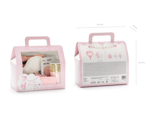 Луксозен комплект за детско парти, включващ хартиени чинийки, чаши и украса за рожден ден с момичешка тема, подходящ за празненства и специални събития.