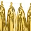 Златни балони с дълги нишки за празници и събития, украса за парти и тържества, Party Deluxe.