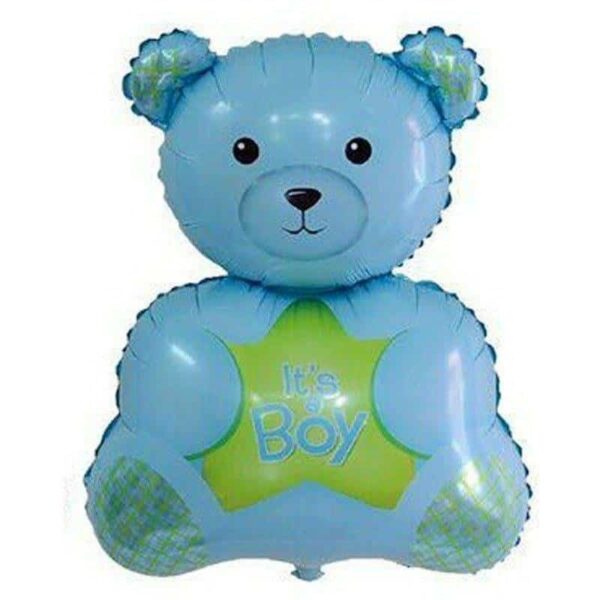 модерен балон за бебета и деца, с надпис "It's Boy", подходящ за детски рожден ден и празненства, празничен декор и тематични събития, ярки цветове и мил дизайн на мечета, перфектен за специални поводи.