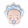 Щуркащ балон с изображение на бебешки ритул, подходящ за рождени дни и бебешки партита, декорация за детски празници, забавни въздушни балони за декорация на детски събития.
