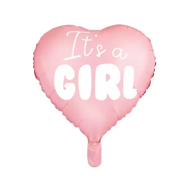 Реалната пликална блазорност с надпис "It's a Girl", розова фигурален балон за бебешка радост и празненства.