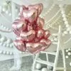 розови балони с formата на сърце за партита и специални поводи, украса за романтични събития, декорация за рожден ден, празнична атмосфера, Party Deluxe.
