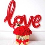 Красив фолиев надпис LOVE в различни цветове