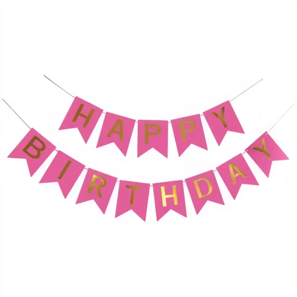 HAPPY BIRTHDAY Banner, парти декорация за рожден ден, празнична гирлянда със съобщение за рожден ден, цветна и весела украса за специалния ден.