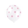 Рееализационен балон с розови точки, подходящ за парти украса и празненства, създава весела атмосфера и е перфектен за детски рождени дни и тематични събития.