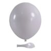 Обикновен бял балон за парти и аерозол за надуване, идеален за празненства и събития, придаващ забавна атмосфера и цветен акцент.