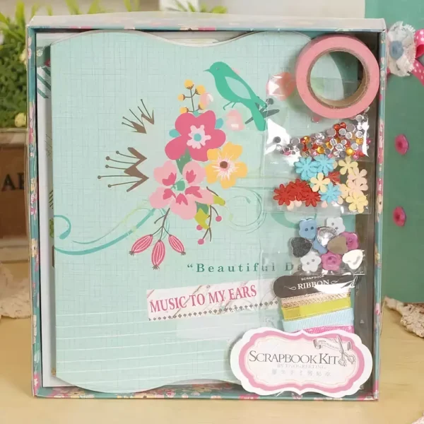 Krafteki zdelenki za izdelki za poslušanje glasbe, decoupage, dekorativni elementi za papir, pisane cvetчета in trakчета за галантерия, ideална за kreativни занаяти, подаръци и декориране на събития.