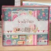 Scrapbook комплект за създаване на персонализирани празнични албуми и украса за рожден ден и специални събития, цветен дизайн и тематични елементи Party Deluxe.