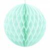 Поставена хартиена лампа за празненства в светлосиньо, подходяща за декорация на събития и партита, добавя яркост и стил на всяко събиране.