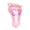 Розов балон с надпис "It's a Girl!" за бебешки кръщения и празненства, момичешки десертни украси за бебешки вълнуващи събития и рожденни дни.