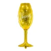 Златна балонна кана с надпис "Cheers" за празненства и партита, перфектна за романтични събития и специални поводи.