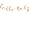 Рожденствено декориране за бебешки парти с надпис Hello Baby, подходящо за baby shower и кръщене.