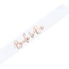 Bridal sash с надпис "Bride to Be" за сватбени тържества и булчински партита, висококачествена дантела и елегантен дизайн. Идеална за вашия специален ден и фотосесии. Персонализирана сватбена декорация.