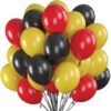 Балони в черно, жълто и червено за празнично настроение и украса за събития - Party Deluxe България.