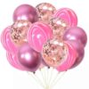 разноцветни балони за парти, розови, златисти и лъскави, празнична украса за рожден ден, събития, парти декорации, въздушни балони, цветни декорации, подходящи за всяка специална повод, Party Deluxe.