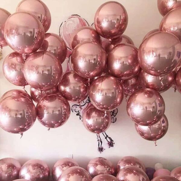 розови метални балони, украса за парти, празненство, събития, декорация за рожден ден.