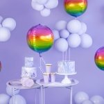 Красиви розова парти чинийки със златен кант 18см