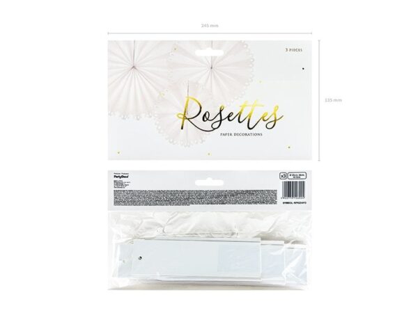 Розетки за празнични декорации, хартиени украси за парти, празнични украшения, Party Deluxe.